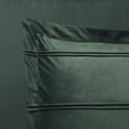 thumbnail image 5 of My Texas House Rosalinn 3-Piece Green Velvet Stripe Comforter Set, King, 5 of 5