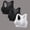 Black+Black+White, variant on 3 Pack Women's Front Zip Sports Bra Wireless Racerback with Mesh Back Supportive Padded Activewear Gym Yoga Workout Bras for Women