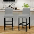 thumbnail image 3 of Wehilion 2PCS Bar Stool Cover, Stretch Jacquard Stool Pub Chair Cover Removable Washable Counter Stool Cover for Kitchen, Dining Room, 3 of 7