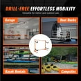 thumbnail image 7 of Freestanding Kayak Storage Rack for 2 Kayaks, Heavy-Duty Adjustable Steel Canoe & Paddleboard Stand with Padded Arms, 175LB Capacity for Indoor/Outdoor Garage Use, 7 of 7