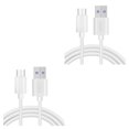 thumbnail image 3 of Sidaley Cable de carga USB C de repuesto para tipo C, línea de datos móviles, línea alámbrica de carga rápida, accesorios de Cable USB C Blanco 1.5 m 2Conjunto, 3 of 6