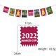 thumbnail image 2 of Abanicos de papel con bandera, flores, recuerdo, banderas colgantes para decoración (2022) JShteea Para Estrenar, 2 of 8