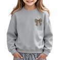 thumbnail image 3 of Shadoumai Girls Oversized Crewneck Sweatshirt Kids Pullover Sweater Cute Sweatshirts for Girls Lined Sweatshirt, 3 of 9
