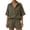 Army Green, variant on Two Piece Sets for Women Half Sleeve Casual Button Down Shirts Drawstring Loose Fit Summer Shorts Vacation Outfits Navy 2XL