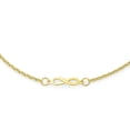 thumbnail image 2 of Bling Jewelry Womens Dainty Romantic Love Knot Multi Infinity Symbol Anklet Ankle Bracelet Gold Plated Sterling Silver Size 9 To 9.5 Inch, 2 of 5