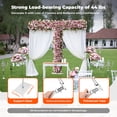 thumbnail image 3 of 3x6m Square Wedding Arch Party Backdrop Stage Stand Metal  Flower Rack Pipe + Base Kit, 3 of 12
