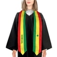 thumbnail image 4 of More design Graduation shawl Senegal Flag & United States Flag Stole Sash Honor Study Aboard International Students, 4 of 11