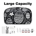 thumbnail image 3 of Easter Travel Organizer Cable Wire Cord and Cable Charger Bag Waterproof Oxford Cloth Electronic Accessories Storage Case 5.9x9.44x3.14 in, 3 of 6