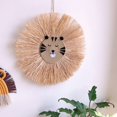 thumbnail image 2 of Nordic Hand Woven Children's Room Decoration Home Cartoon Lion Wall Decor Cotton Thread Weaving Ornament Baby Room Decor heqiyong LED, 2 of 2