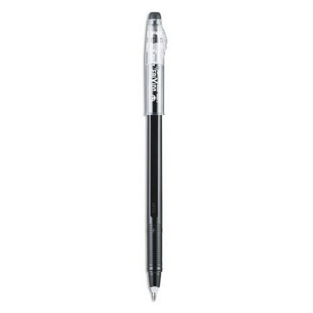Frixion Colorsticks Erasable Gel Pen, Clipless Stick, Fine 0.7 Mm, Black Ink, Black Barrel, Dozen | Bundle of 2 Dozen