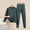 Green, variant on Thermal Underwear for Women Fleece Lined Base Layer Top Bottom Winter Clothes Solid Color Pajama Set Long Johns