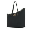 thumbnail image 2 of Bethany Women's Vegan PU Leather Tote Bag with Purse Organizer Insert and Golden Bow, 2 of 6