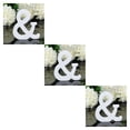 thumbnail image 3 of Guardurnaity 8cm 26 White Wood Letters Alphabet Wear-resistant Shop Photography Lightweight Decoration Props Ornament Stable 26 # 3piezas, 3 of 6