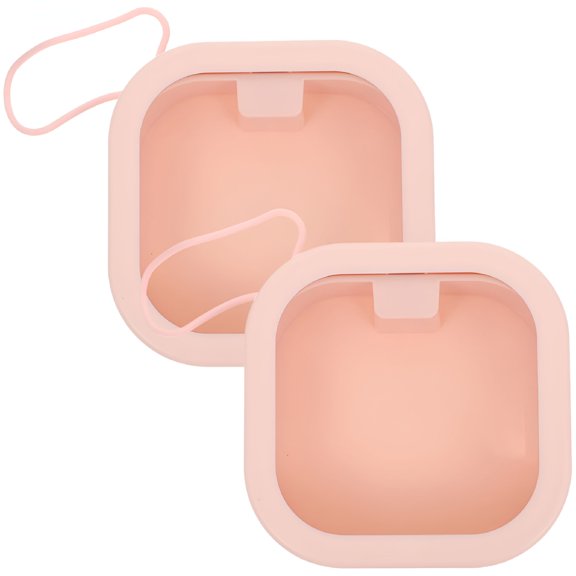 XIBUFE 2026 New 2Pcs Portable Hair Tie Organizers Scrunchies Box Jewelry Case Multi-Function Organizer for Hair Tie, Scrunchie, Bracelet, Necklace, Accessory Storage