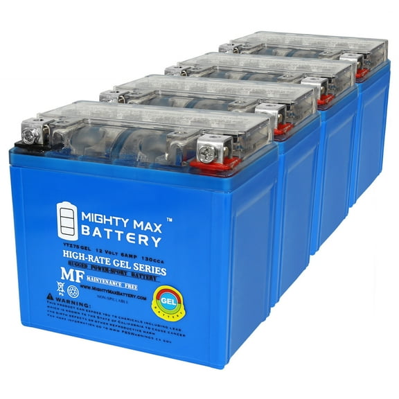 YTZ7SGEL 12V 6AH GEL Replacement Battery compatible with Yamaha 450 YZ450FX 16-18 - 4 Pack