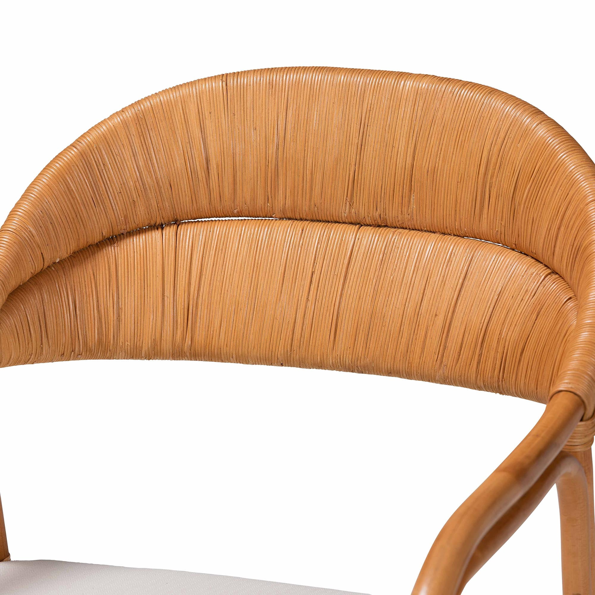 bali & pari Marisa Boho Arm Chair, Light Honey