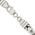 thumbnail image 3 of 925 Sterling Silver Byzantine Chain Styles Necklace 8.25 mm 22 inch, 3 of 4