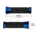 thumbnail image 3 of Blue Anodized CNC Hand Grip 7/8" Handlebar OEM Replacement Rubber Artemis, 3 of 3