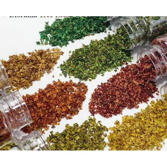 5 Bags Miniature Fall Leaves: Simulated Mini Fall Leaves - Tiny Decorations For Dollhouse Fairy Garden Micro Landscaping Decoration