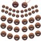thumbnail image 1 of Farol Ornaments Tyoung de metal oxidado con forma de calabaza, 40 unidades, 1 of 6