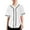 White Black, variant on TOPTIE Women's Baseball Jersey Hip Hop Hipster Button Down Baseball T-Shirt-Red White-2XL