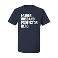 thumbnail image 2 of Wild Bobby,Father Husband Protector Hero Best Dad Husband Gift, Father's Day, Men Graphic Tees, Navy, 3XL, 2 of 3