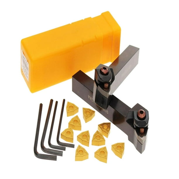 2xthe Torno Portaherramientas Derecha + Izquierda 10xWNMG0804 Insertar Herramienta Sunnimix Soporte de torneado de torno