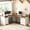 White and Brown, variant on Homieasy L Shaped Executive Desk with File Drawers, 60" Corner Computer Desk with Power Outlets, Large 2 Person Home Office Table with Storage Cabinet, Sturdy Writing Desk, White and Black