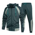 thumbnail image 4 of Sweatsuits for Men 2 Piece tracksuit Sets Full Zip Hoodie Sweatpants for Men Casual Sports Jogging Suits, 4 of 9