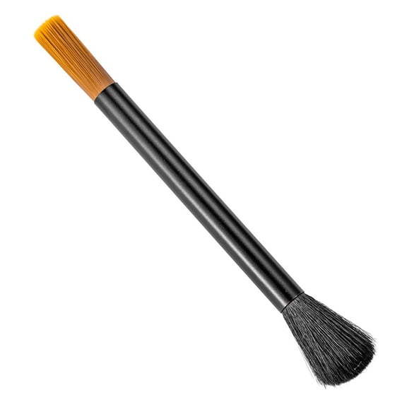 Professional Coffee Grinder Cleaning Brush Dual-Head Nylon Bristles Aluminum Handle for Espresso Machines Kitchen Appliances 14.8cm
