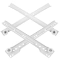 thumbnail image 3 of 2 Pairs Metal Drawer Slides Kitchen Cupboard Rails Cabinet Sliders Cabinet Drawer Rails Parts, 3 of 8