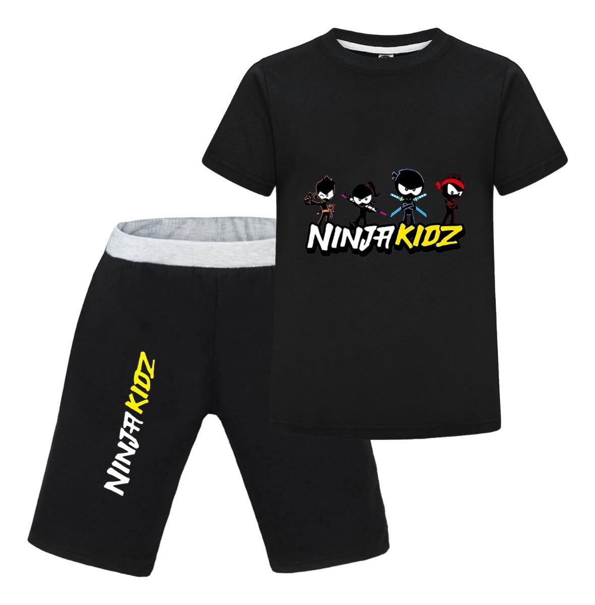 Ninja Kidz Cartoon Clothes for Boys Girls – Fun 2-Piece Outfit Set