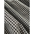 thumbnail image 5 of Black And White Womens Halter Neck Plaid Smocked Waist Mini Dress With Tie Straps, 5 of 6