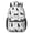 Black Cat and, variant on Dog Paw Print and Fishbone 17" School Backpacks for Teens,Waterproof Oxford Fabric,S-Shape Padded Straps for School,Travel,Hiking,Camping