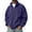 Purple, variant on Polar Fleece Jacket for Men Ghalytn Full Zip Stand Collar Coat - Lightweight Outdoor Top with Pockets