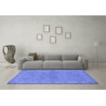 thumbnail image 3 of Ahgly Company Machine Washable Indoor Square Oriental Blue Traditional Area Rugs, 8' Square, 3 of 4