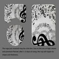 thumbnail image 4 of 4PCS Music Shower Curtain Set, Luxury Black and Gold Musical Notes Rhythm Creative Modern Sheet Music Bathroom Decor, Waterproof Fabric Shower Curtain, Non-Slip Bath Mats Bathroom Rugs, 4 of 7