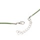 thumbnail image 3 of Cordón encerado a granel Yuyangstore 20 piezas Verde Collar de cadena de cordón de cera, 3 of 7
