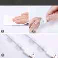 thumbnail image 4 of 60 uds soporte de cable pequeño cuadrado blanco respaldo adhesivo regular, 4 of 4