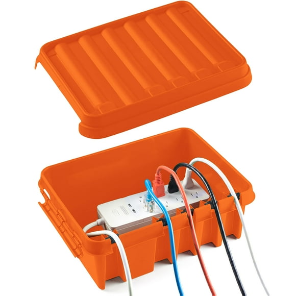Caja de conexiones resistente a la intemperie SockitBox, tamaño grande, naranja