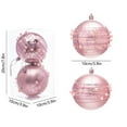 thumbnail image 2 of 2-Pack Christmas Glitter Finish Plastic Ball Ornaments - Shatterproof, Durable Decorations for Tree, Wreath, Garlands, Mantel, Window Displays, 2 of 6