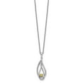 thumbnail image 2 of Finest Gold Sterling Silver Nov CZ Always in My Heart Birthstone 18 in. Necklace, 2 of 3