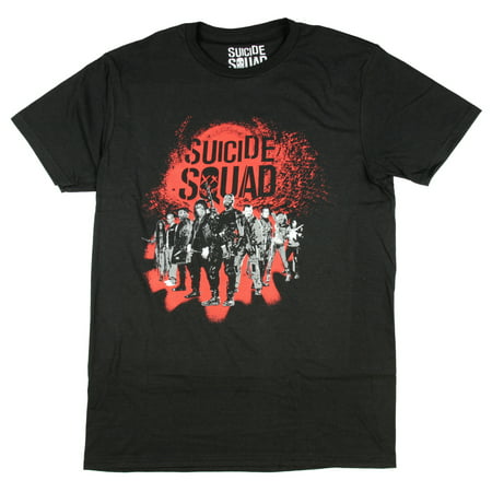 DC Comics Suicide Squad Group Mens Black T-Shirt (Best Suicide Squad Comics)