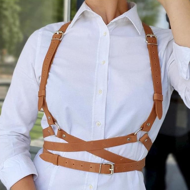Women\'s Body Waist Belt Vest Punk Leather Belt For Dresses Women main image 2