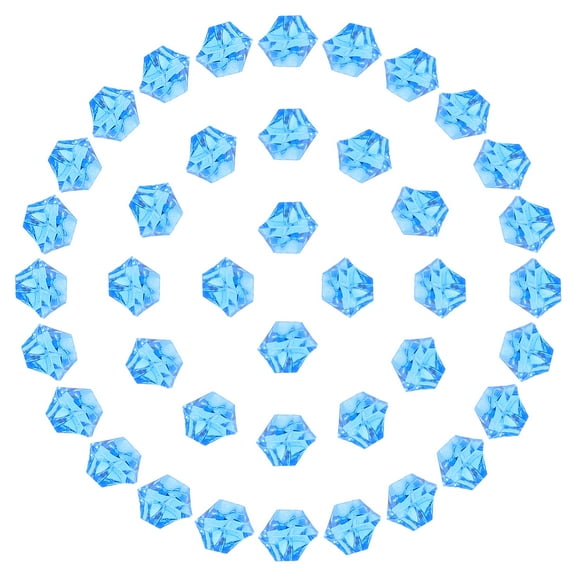 Dark Blue Acrylic Fake Ice Cubes for Decoration Reusable in Food Photography and Crafts 450pcs