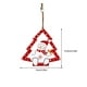 thumbnail image 5 of Matsuzay Colgante de decorativo de árbol de Navidad portátil para oficina en casa con cuerda para sala de estar, dormitorio, adorno de Kits de decoración para fiestas Muñeco de nieve, 5 of 6