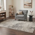 thumbnail image 5 of DEORAB 2x7 Runner Rugs for Hallway, Low Pile Lightweight Soft Machine Washable Rugs, Non Slip Backing Indoor, Rug for Living Room, Laundry Room and Bathroom in Brown, 5 of 6