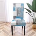 thumbnail image 2 of Chair Covers for Dining Room Set of 4, Spandex Stretch Dining Room Chair Cover, Removable Washable Kitchen Parsons Chair Covers Seat Slipcovers, Sky Blue, 2 of 6