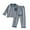 Blue, variant on vdgthytj Kids Pajama Sets Sleepwear Warm Casual Long Sleeve Button down Shirts and Pants 2 Piece Outfits Loungewear