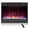 Black, variant on 23 Inch Electric Fireplace Insert 1500W Recessed, Remote Control, 5120 BTU, Black/Silver